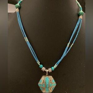 Nepalese necklace handmade by the Tibetan people of Nepal.​​